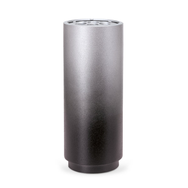 Aluminium Vase rund mit Farbverlauf