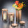 Aluminium Vase rund mit Farbverlauf