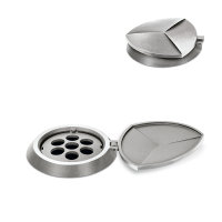 Vasenring mit Dreiecken Aluminium grau