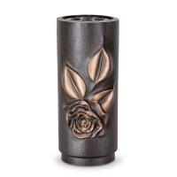 Vase mit Rosenornament in 8 Farben