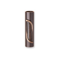 Wandvase mit abgeriebener Kante Bronze dunkelbraun