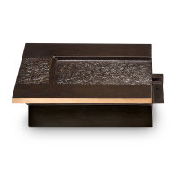 Vasenring eckig Bronze dunkelbraun