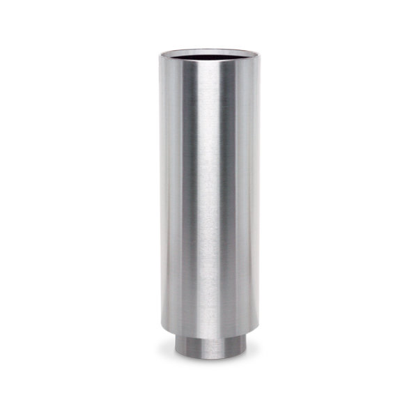 Runde schlichte Edelstahlvase