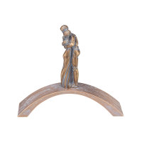 Abschied auf einer Bronzebrücke