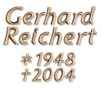 Buchstaben aus Bronze Karund