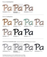 Steinmetzbuchstaben Kontur