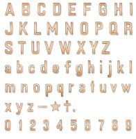 Bronze-Einzelbuchstaben MODERN